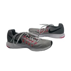 Nike Gray Pink Air Zoom Pegasus Running Sneakers Size 7.5 Women’s